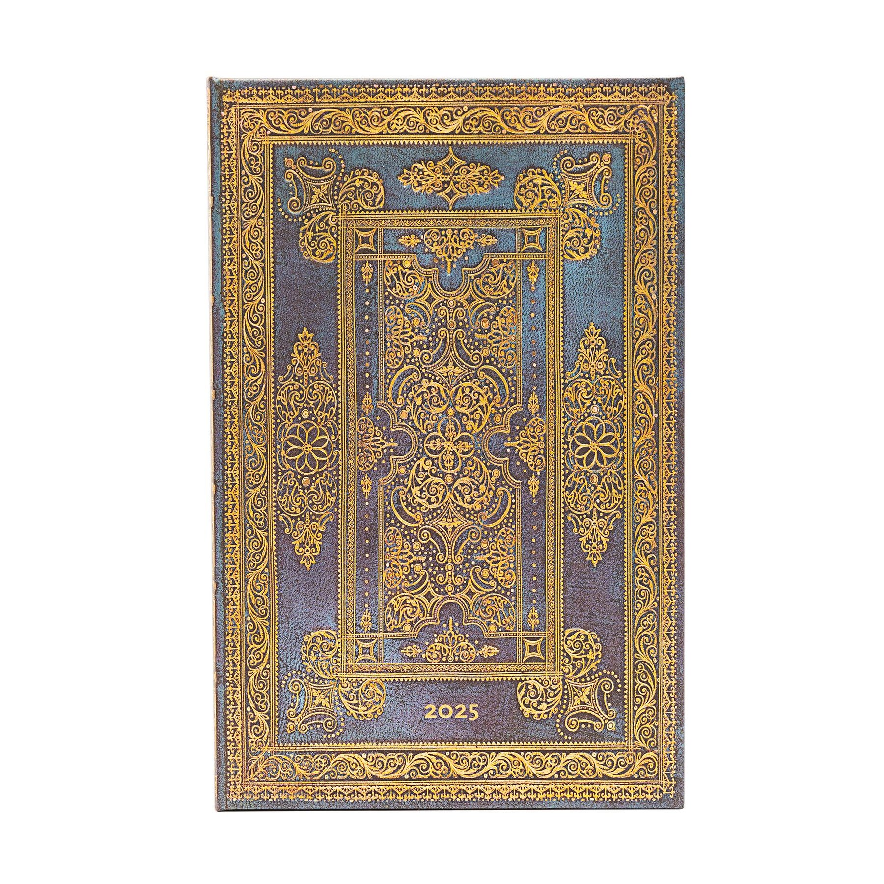 Paperblanks Planner Blue Luxe, Maxi, Horizontal, Hardcover, 80 Sheets, for 2025
