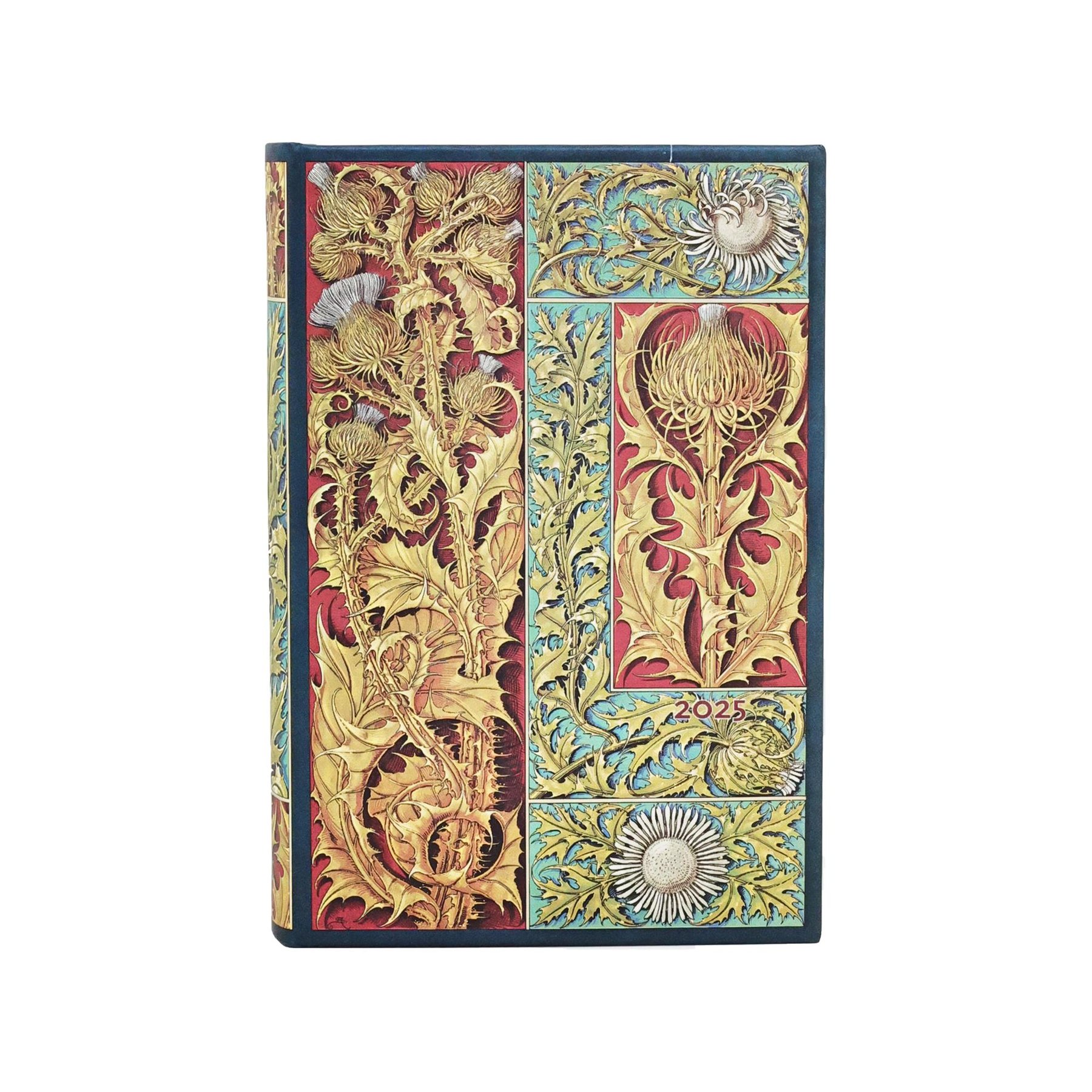Paperblanks Planner Wild Thistle, Mini, 1 day per page, hard cover, 208 sheets, for 2025