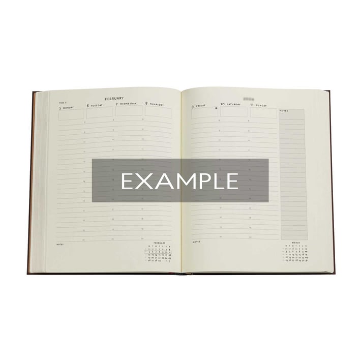 Paperblanks Планер Morris Pink, Ultra, вертикален, твърда корица, 80 листа, за 2025 година