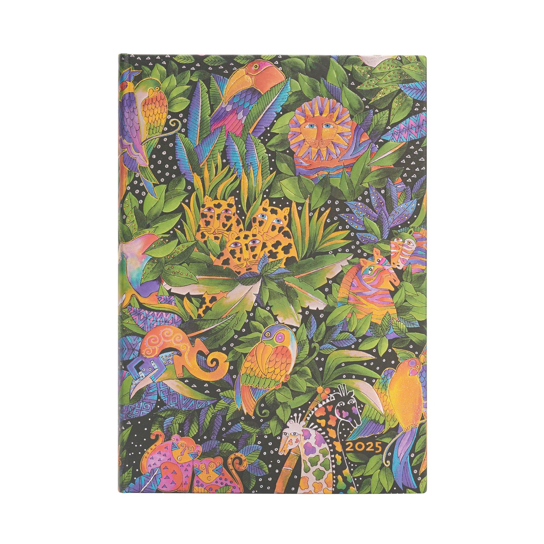 Paperblanks Planner Jungle Song, Midi, Verso, hardcover, 80 sheets, for 2025