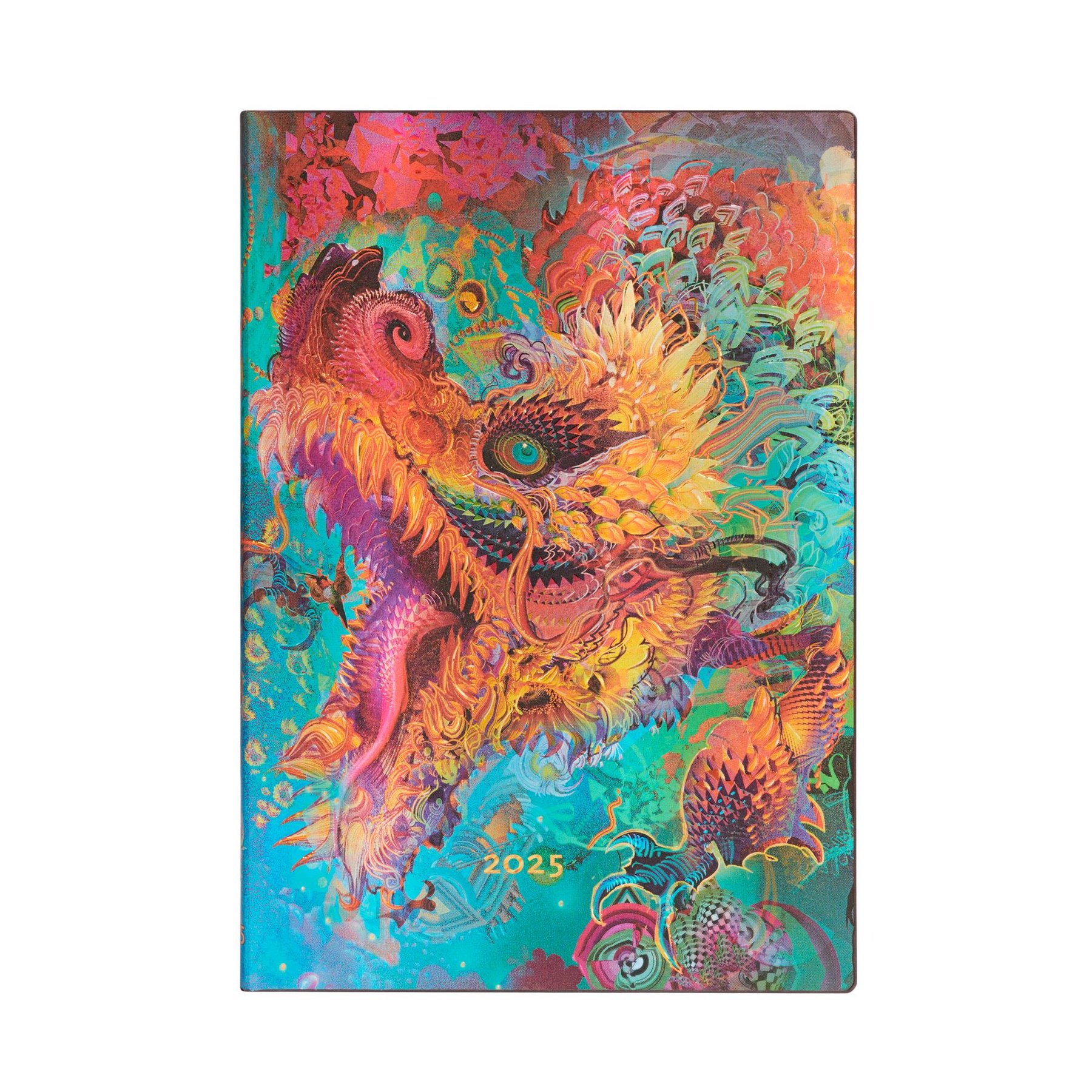 Paperblanks Planner Humming Dragon, Midi, horizontal, soft cover, 88 sheets, for 2025