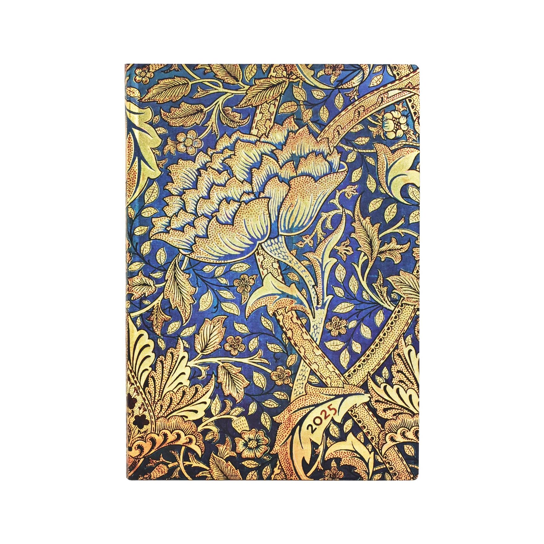 Paperblanks Planner Morris Windrush, Midi, horizontal, softcover, 88 sheets, for 2025