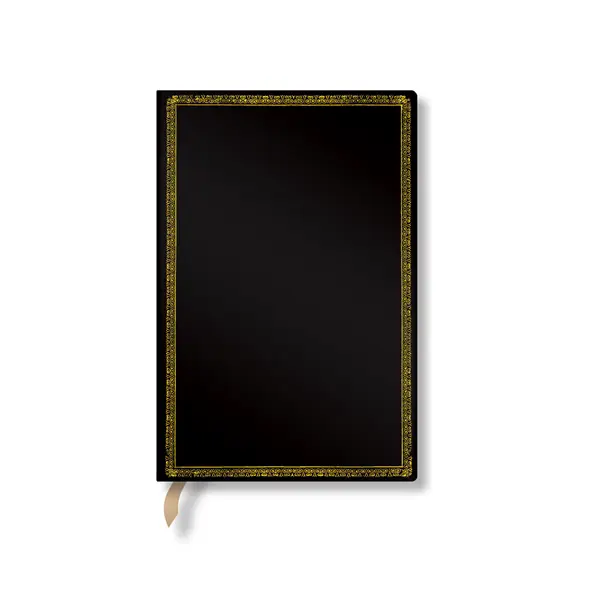 Paperblanks Notebook Black Edition, Mini, wide ruled, hard cover, 88 sheets