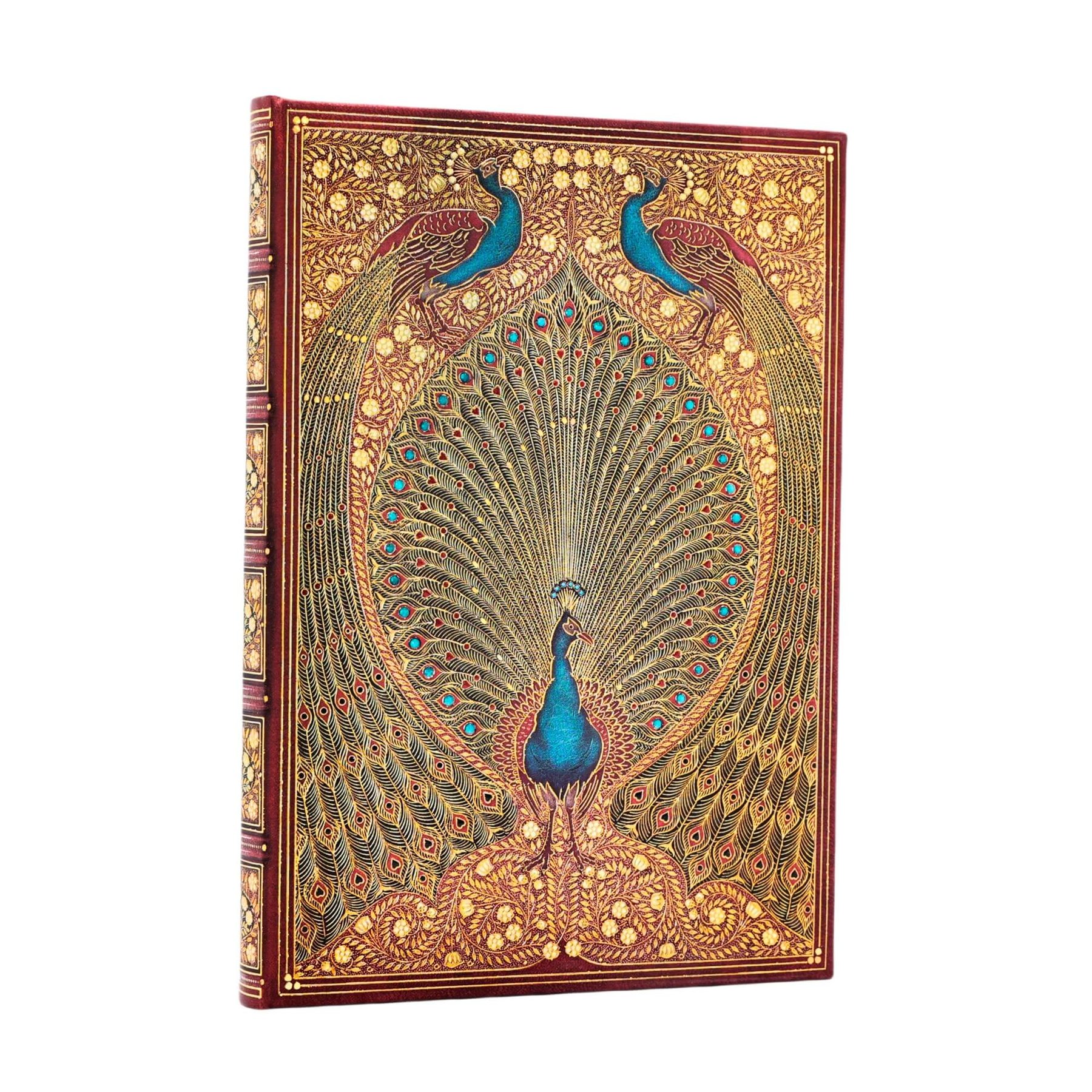Paperblanks Notebook Hafiz’s Peacocks, Midi, hard cover, 72 sheets