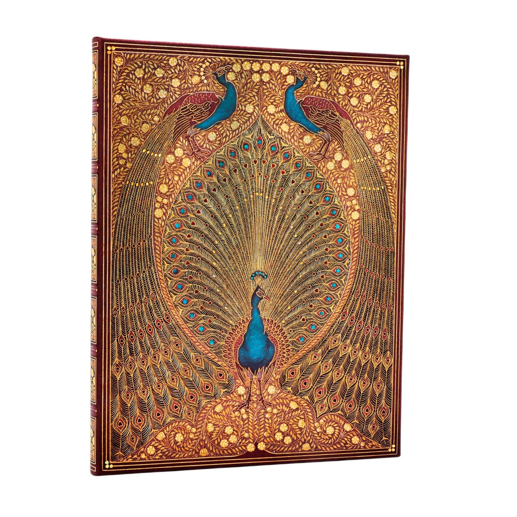 Paperblanks Notebook Hafiz's Peacocks, Ultra, wide ruled, hardcover, 72 sheets