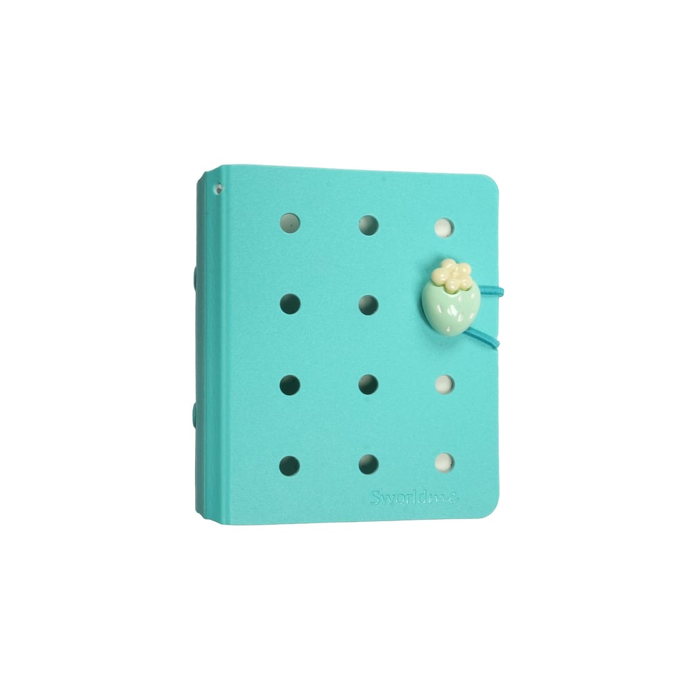 Sworld Тефтер ME, с 3 ринга, ластик, бели листове, 40 листа, син