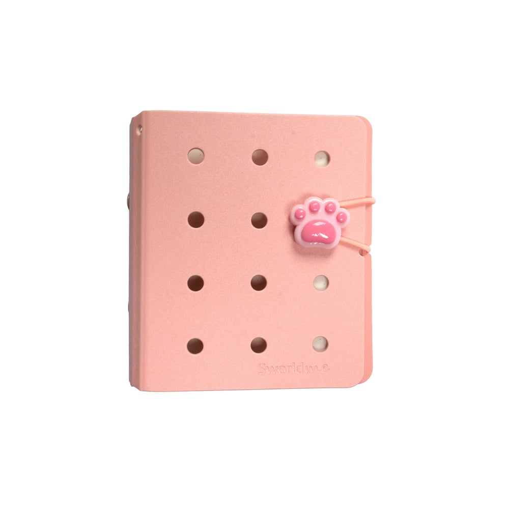 Sworld Тефтер ME, с 3 ринга, ластик, бели листове, 40 листа, розов