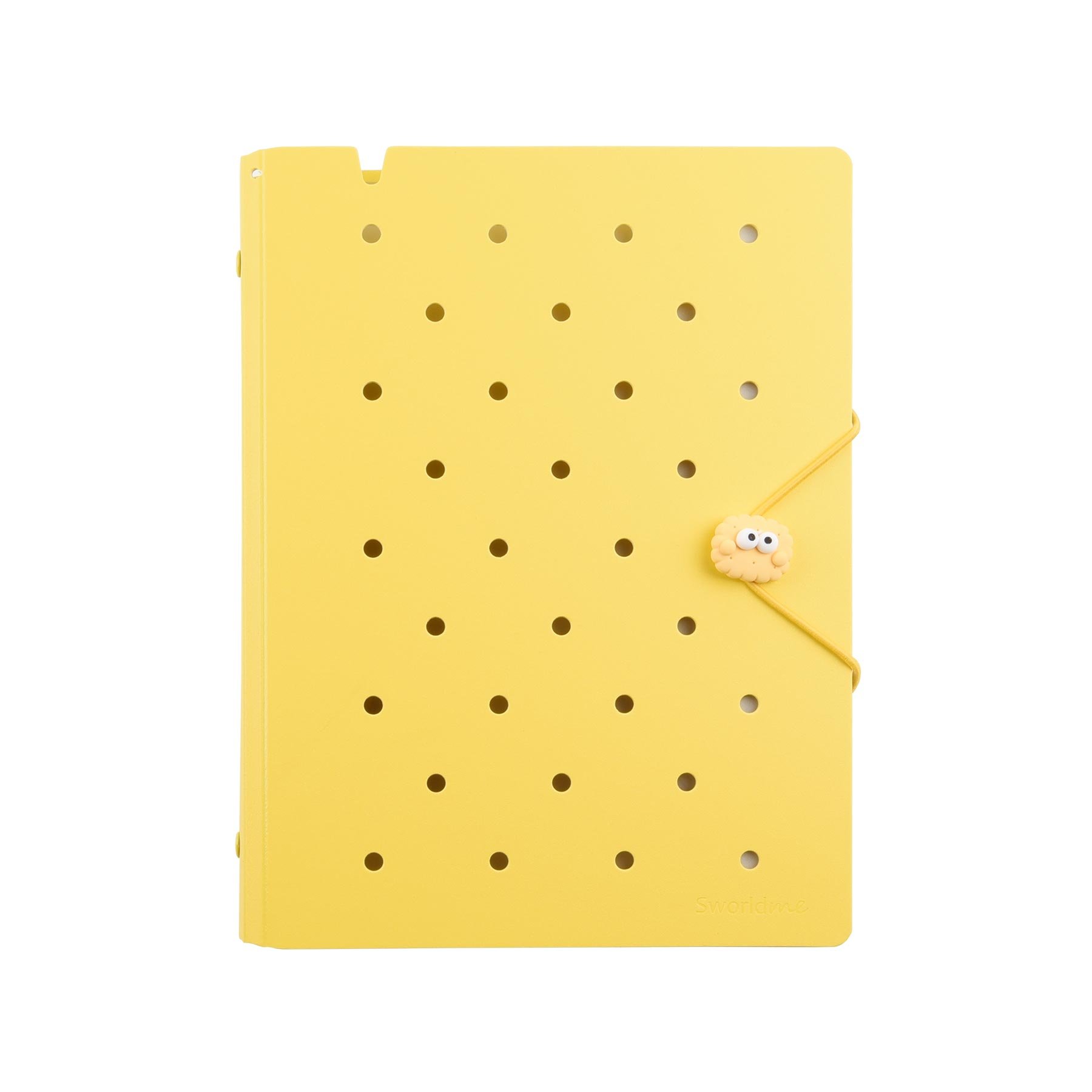 Sworld Notebook ME, A5, 6 rings, elastic, blank pages, 40 sheets, yellow
