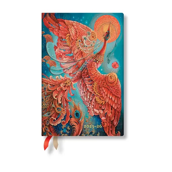 Paperblanks Planner Firebird, Mini, horizontal, hard cover, 104 sheets, for 2025-2026