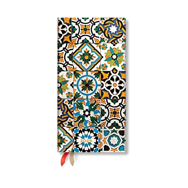 Paperblanks Planner Porto, Slim, horizontal, hard cover, 80 sheets, for 2026