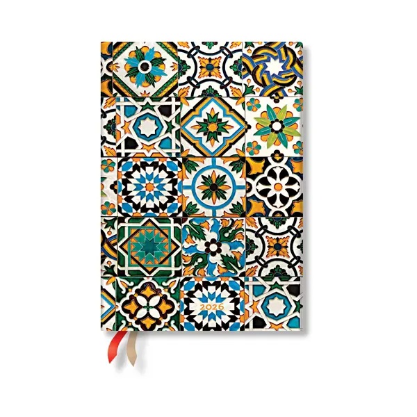 Paperblanks Planner Porto, Midi, 1 day per page, hardcover, 208 sheets, for 2026