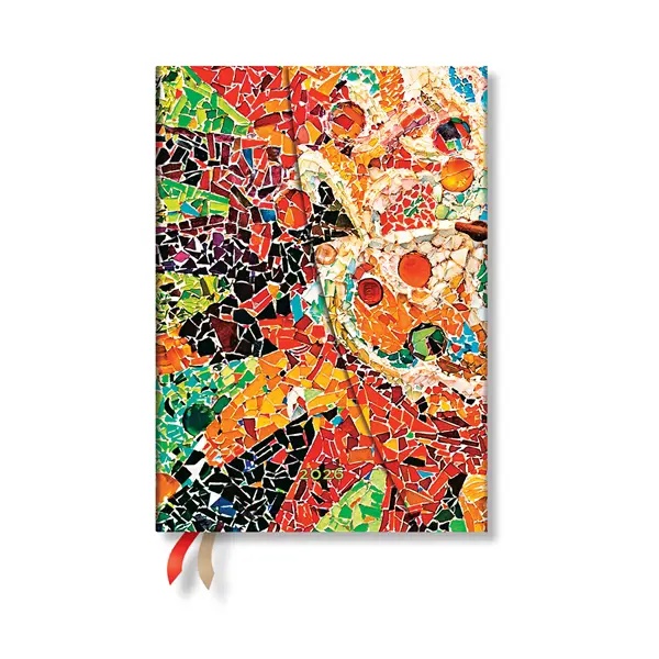 Paperblanks Planner Gaudi’s Sun, Midi, vertical, hard cover, 80 sheets, for 2026