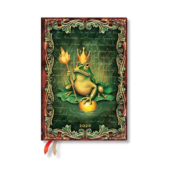 Paperblanks Planner Frog Prince, Midi, Verso, hard cover, 80 sheets, for 2026