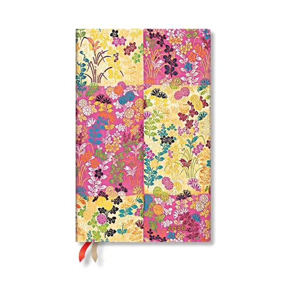 Paperblanks Planner Kara-Ori Pink, Maxi, vertical, hard cover, 80 sheets, for 2026