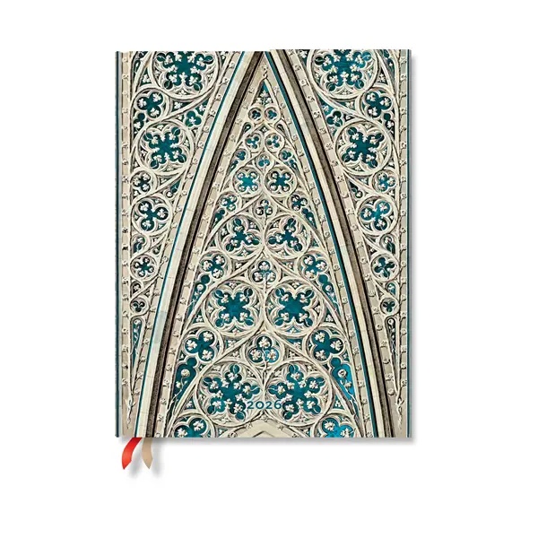 Paperblanks Planner Vault of the Milan Cathedral, Ultra, horizontal, hard cover, 80 sheets, for 2026