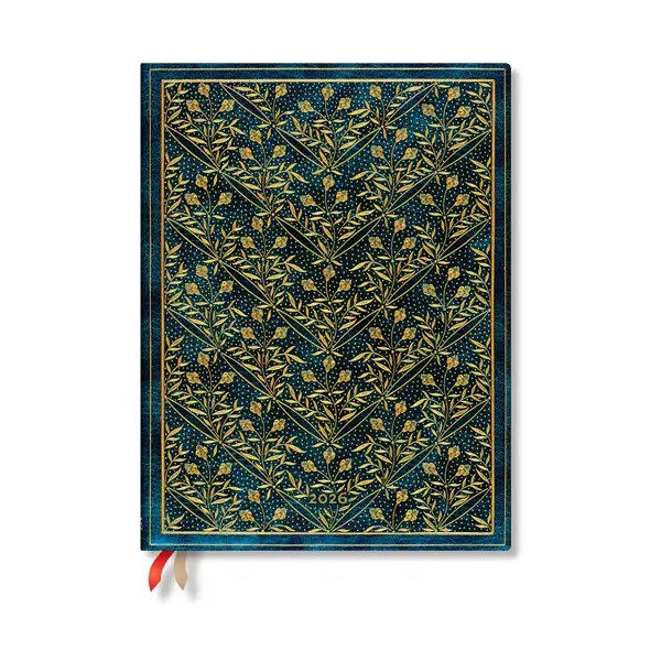 Paperblanks Planner Wildflower Song, Ultra, horizontal, hard cover, 80 sheets, for 2026