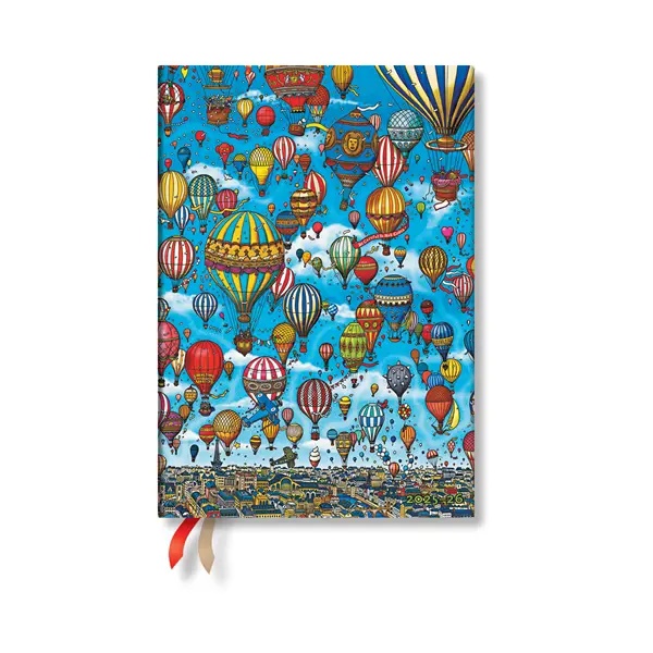 Paperblanks Planner Balloon Festival, Midi, horizontal, soft cover, 112 sheets, for 2025-2026