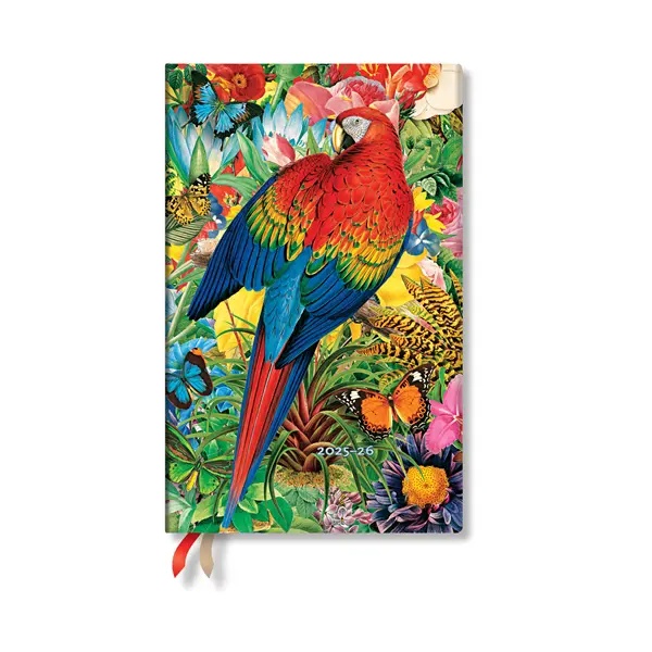 Paperblanks Planner Tropical Garden, Maxi, vertical, softcover, 112 sheets, for 2025-2026