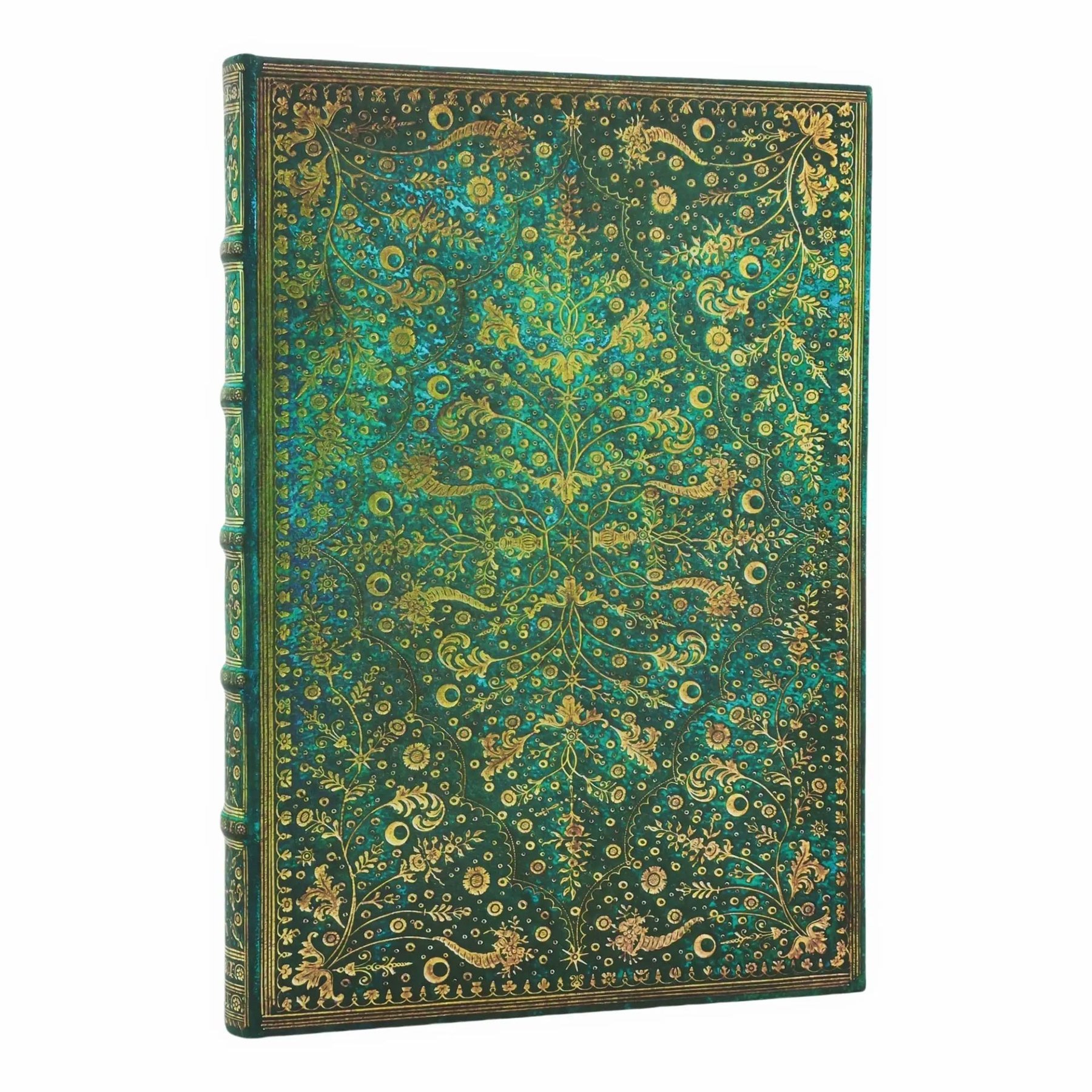 Paperblanks Journal Emerald Flower Grande, wide ruled, hardcover, 120 sheets