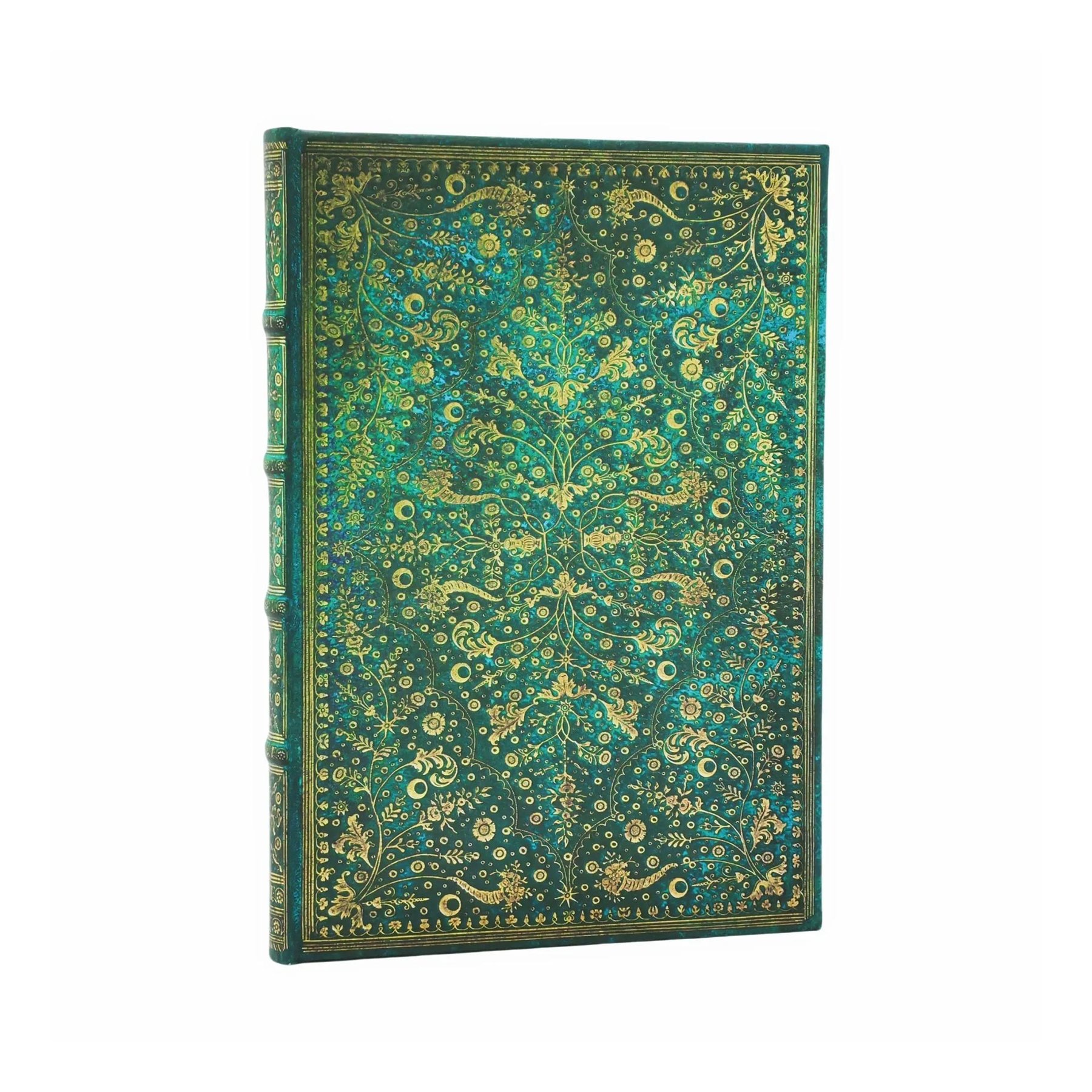 Paperblanks Journal Emerald Flower, Midi, wide ruled, hardcover, 72 sheets