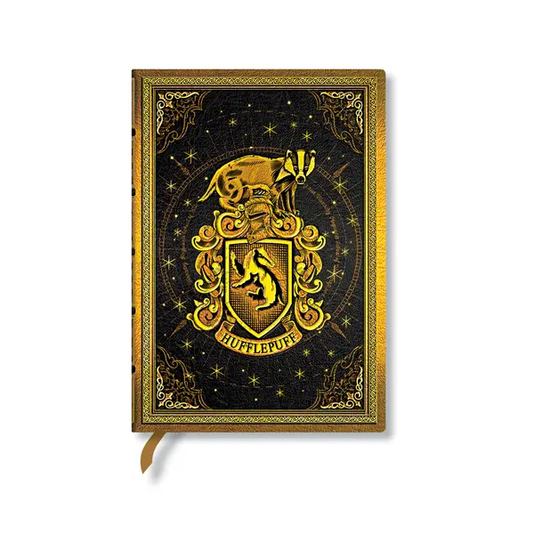 Paperblanks Journal Hufflepuff, Midi, wide ruled, hardcover, 72 sheets