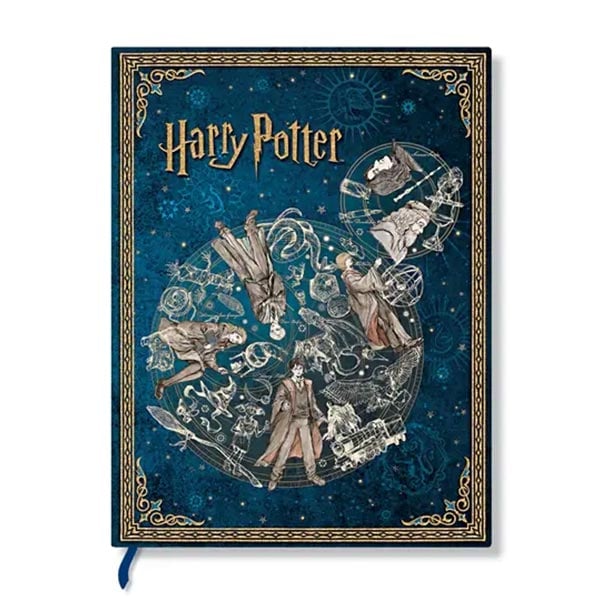 Paperblanks Journal Legends of Hogwarts, Ultra, wide ruled, hardcover, 72 sheets