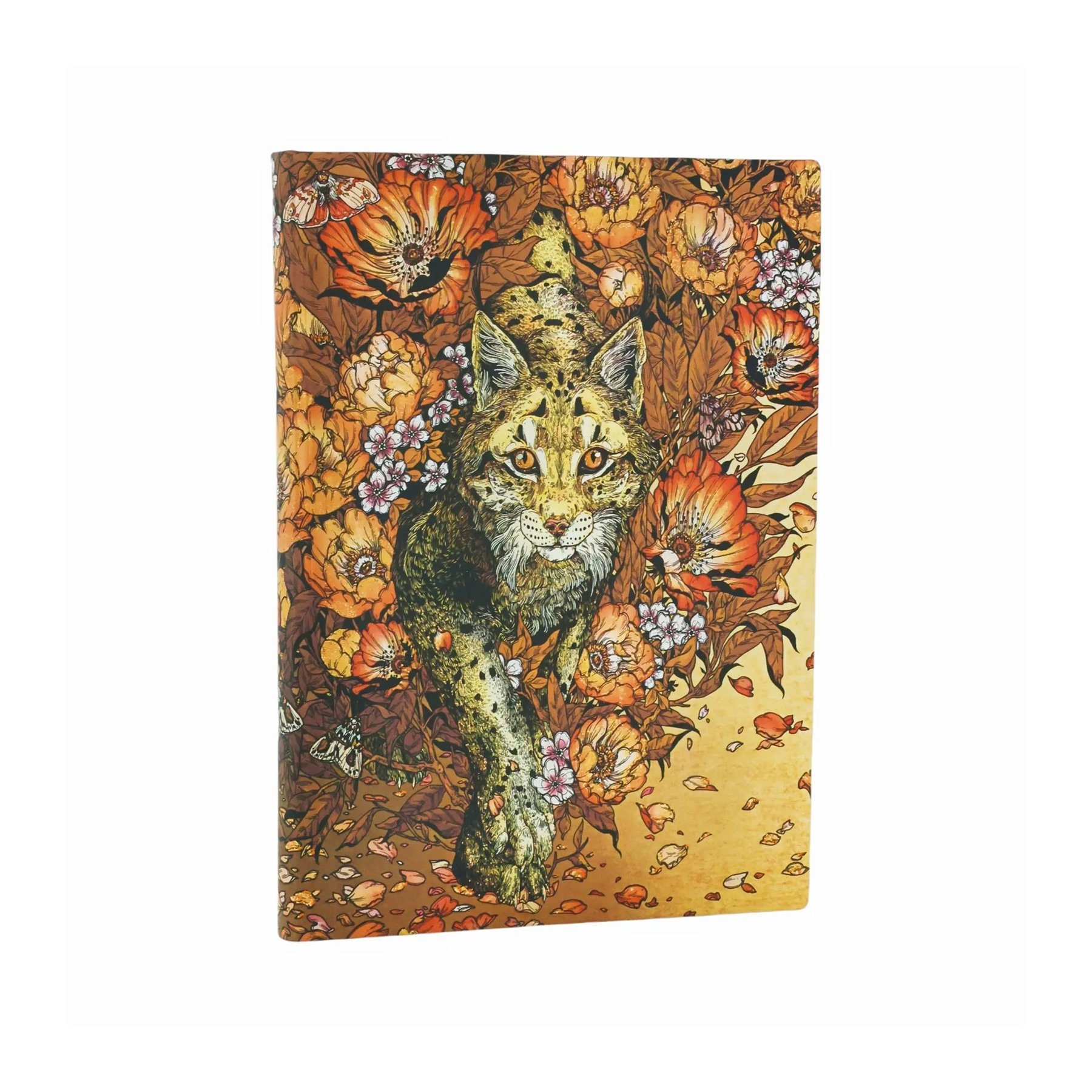 Paperblanks Journal Lynx Rising, Midi, softcover, unruled, 88 sheets