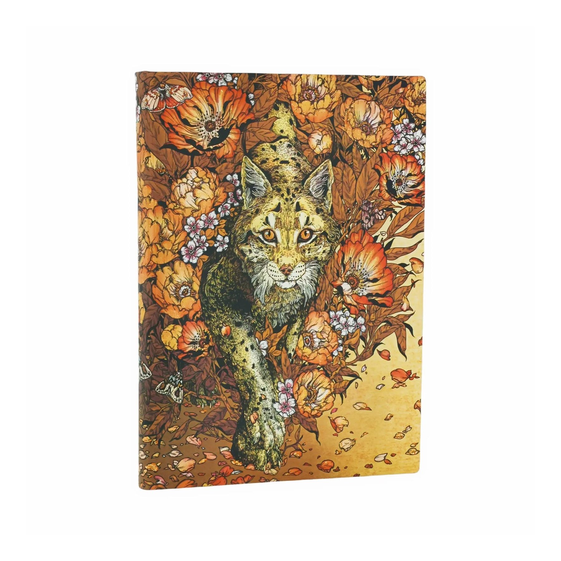 Paperblanks Journal Lynx Rising, Midi, softcover, wide ruled, 88 sheets