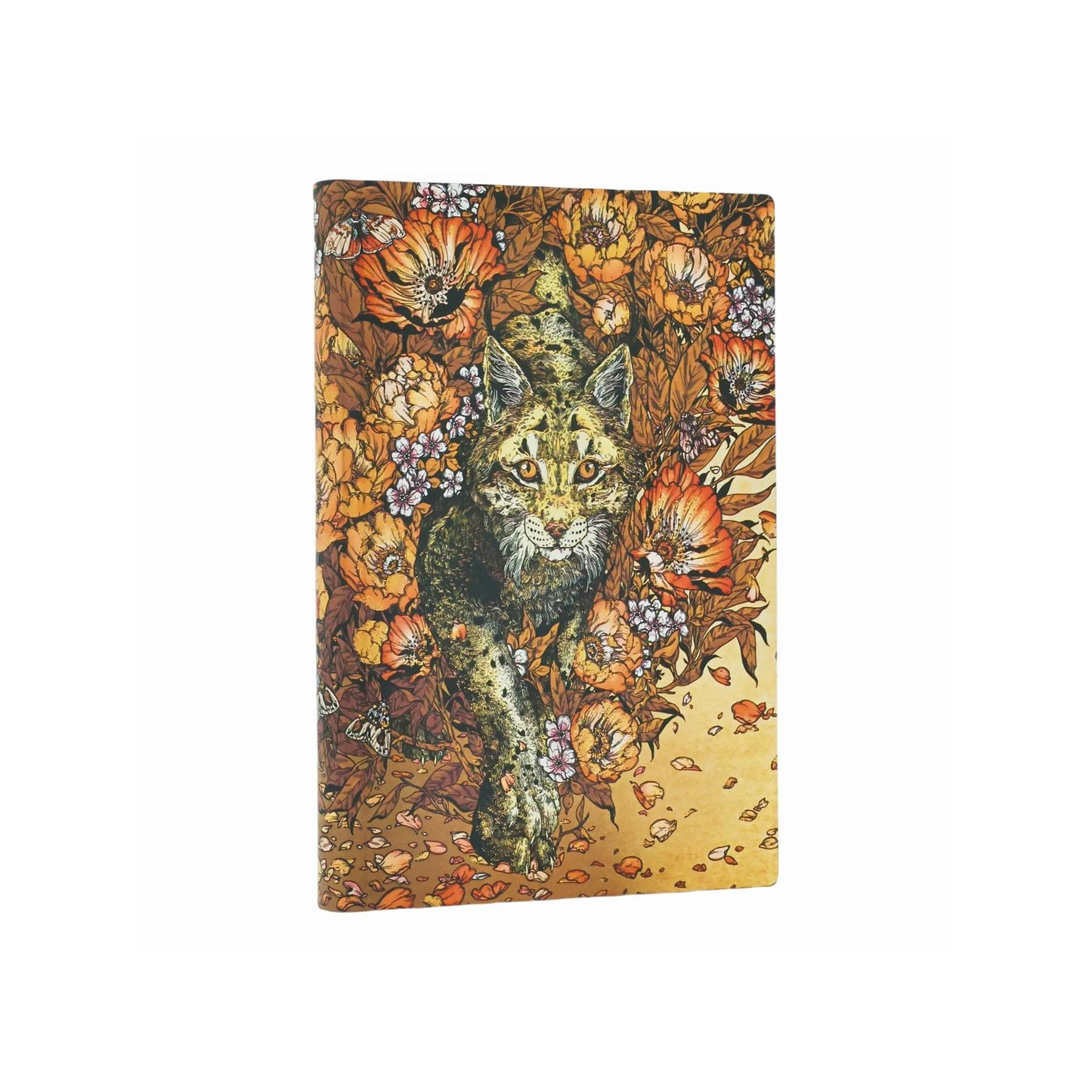 Paperblanks Journal Lynx Rising, Mini, softcover, wide ruled, 104 sheets