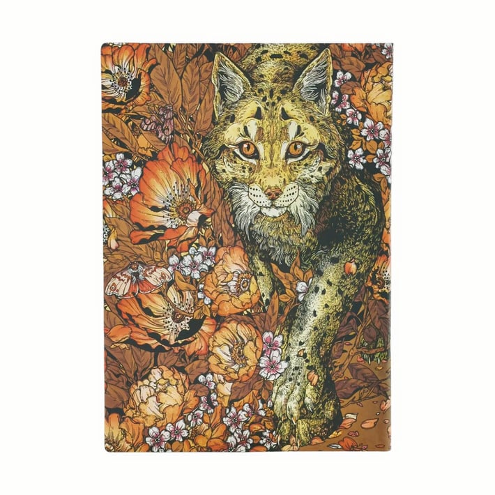 Paperblanks Journal Lynx Rising, Ultra, softcover, unruled, 88 sheets