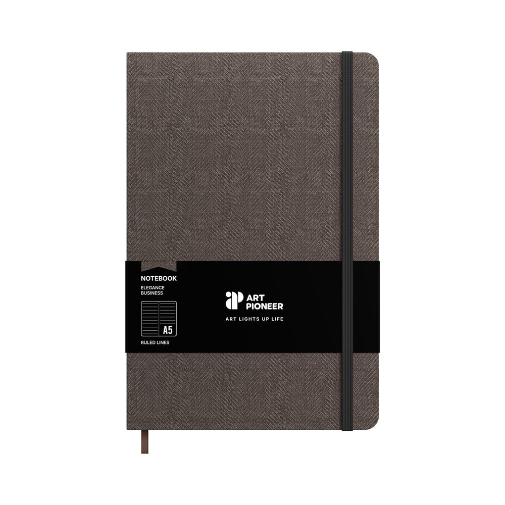 Art Pioneer Бележник Business, A5, твърда корица, 96 листа, сив