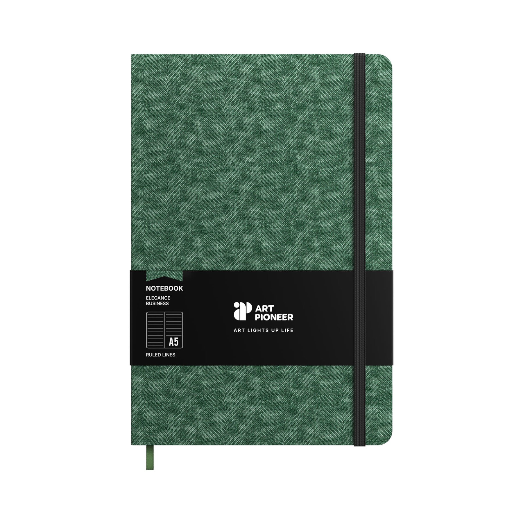 Art Pioneer Notepad Business, A5, hardcover, 96 sheets, green