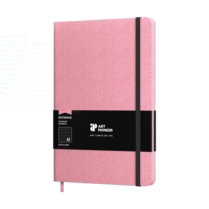 Art Pioneer Бележник Business, A5, твърда корица, 96 листа, розов