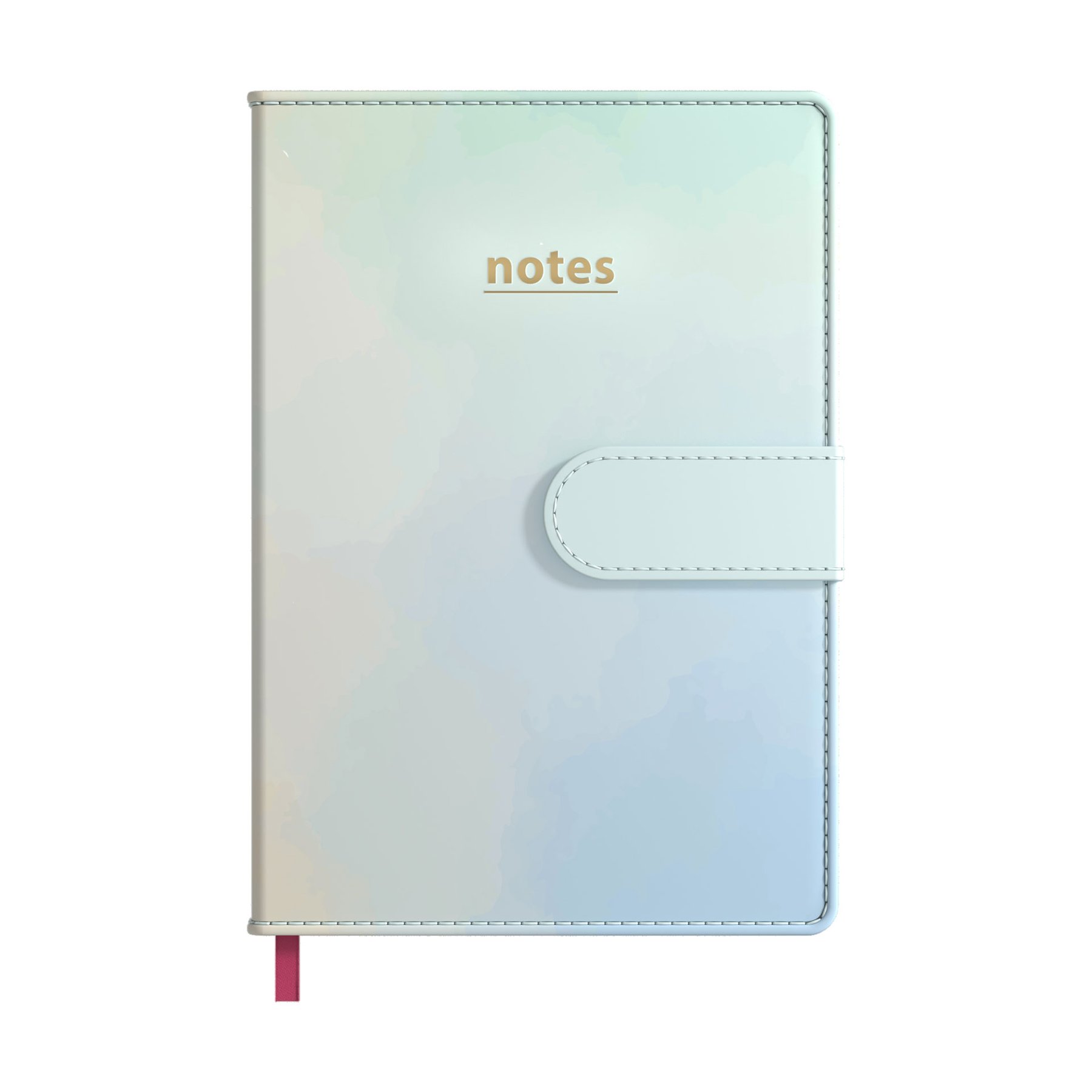 Art Pioneer Notepad, A5, with magnetic closure, PU leather, 96 sheets, multicolour