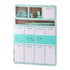Планер Biro Time Opal, седмичен, с канцеларски материали, 48 листа, мента