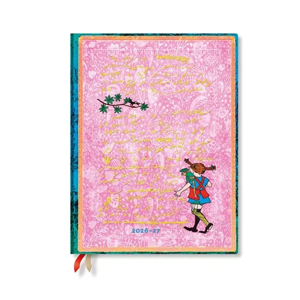 Paperblanks Planner Pippi Longstocking, Ultra, vertical, hardcover, 112 pages, for 2026-2027