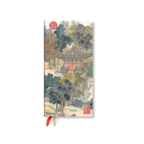 Paperblanks Planner Golden Age of Prosperity, Slim, horizontal, hardcover, 88 pages, for 2027