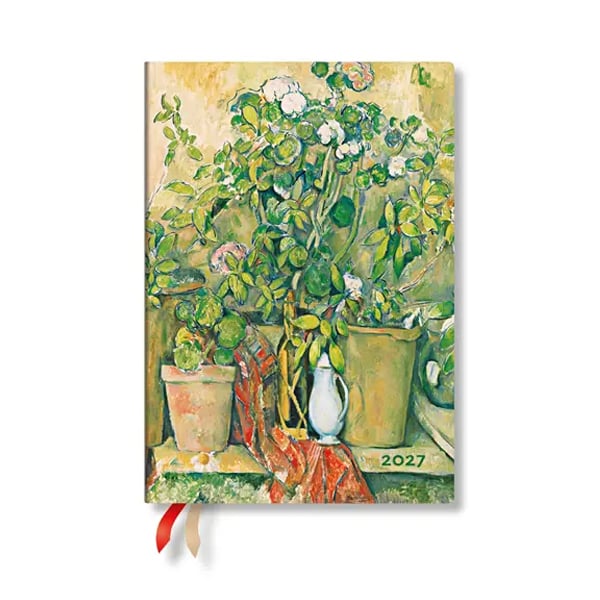 Paperblanks Planner Cezanne's Terracotta, Midi, 1 day per page, hardcover, 216 pages, for 2027
