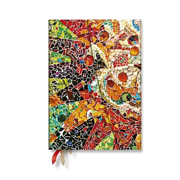 Paperblanks Planner Gaudi's Sun, Midi, horizontal, hardcover, 88 pages, for 2027