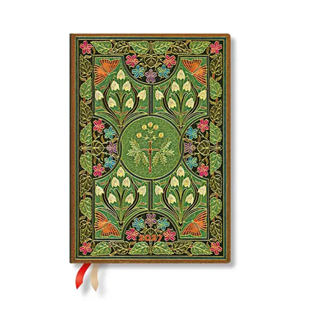 PAPERBLANKS POETRY IN BLOOM PLANNER HORIZONTAL MIDI HC 88P 2027