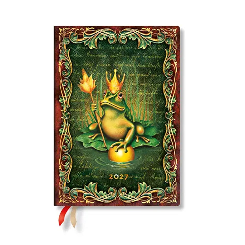 PAPERBLANKS FROG PRINCE PLANNER HORIZONTAL MIDI HC 88P 2027