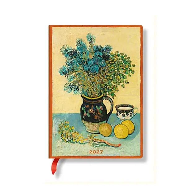 Paperblanks Planner Van Gogh's Still Life, Midi, vertical, hardcover, 88 pages, for 2027