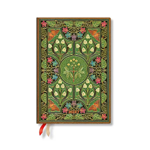Paperblanks Planner Poetry in Bloom, Midi, Verso, hardcover, 88 pages, for 2027