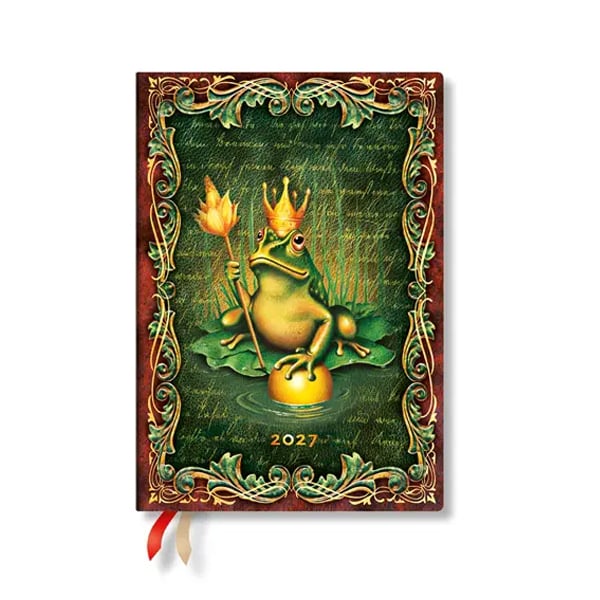 Paperblanks Planner Frog Prince, Midi, Verso, hardcover, 88 pages, for 2027