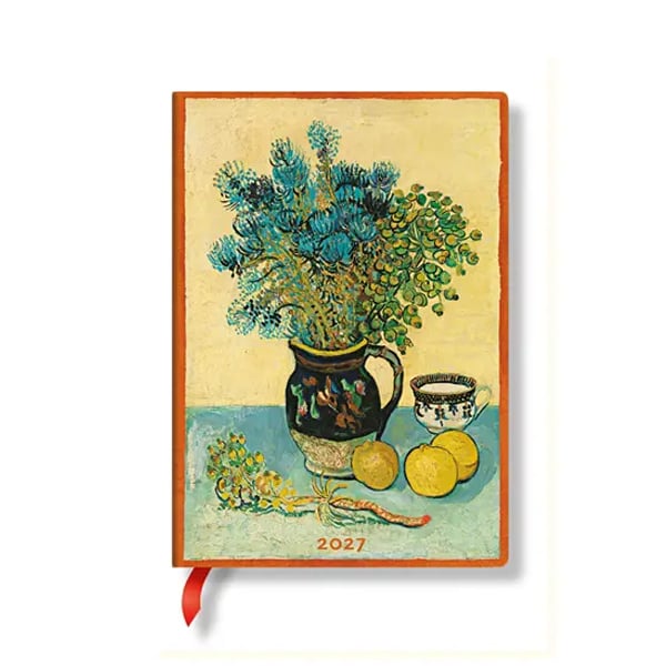 Paperblanks Planner Van Gogh's Still Life, Midi, Verso, hardcover, 88 pages, for 2027