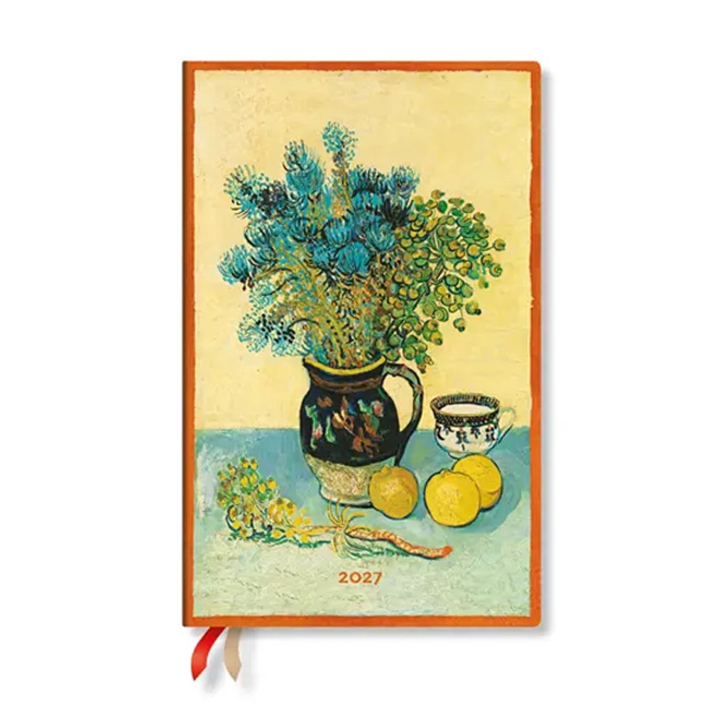 PAPERBLANKS VAN GOGH'S STILL LIFE PLANNER HORIZONTAL MAXI HC 2027