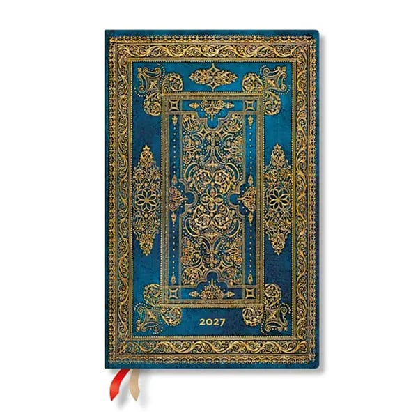 Paperblanks Planner Blue Luxe, Maxi, vertical, hardcover, 88 pages, for 2027