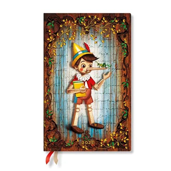 Paperblanks Planner Pinocchio, Maxi, vertical, hardcover, 88 pages, for 2027