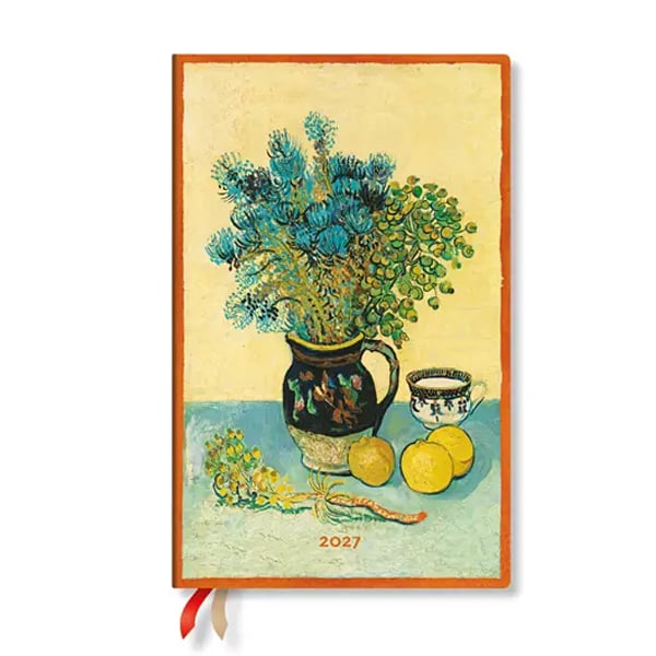 Paperblanks Planner Van Gogh's Still Life, Maxi, vertical, hardcover, 88 pages, for 2027