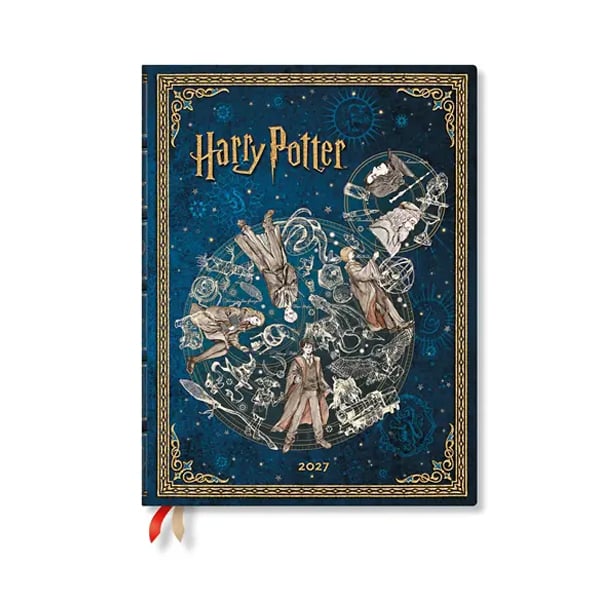 Paperblanks Planner Legends of Hogwarts, Ultra, horizontal, hardcover, 88 pages, for 2027